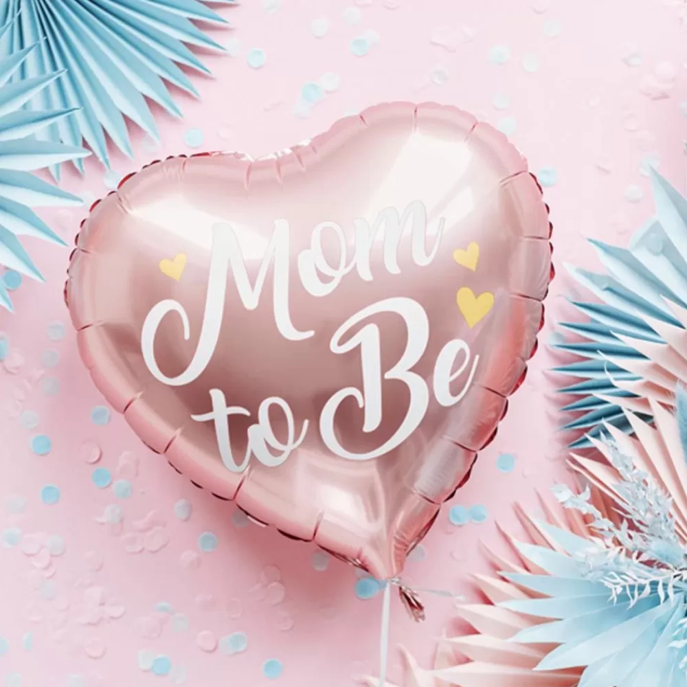 Clearance Mom To Be Pink Balloon Shaped Helium Balloons