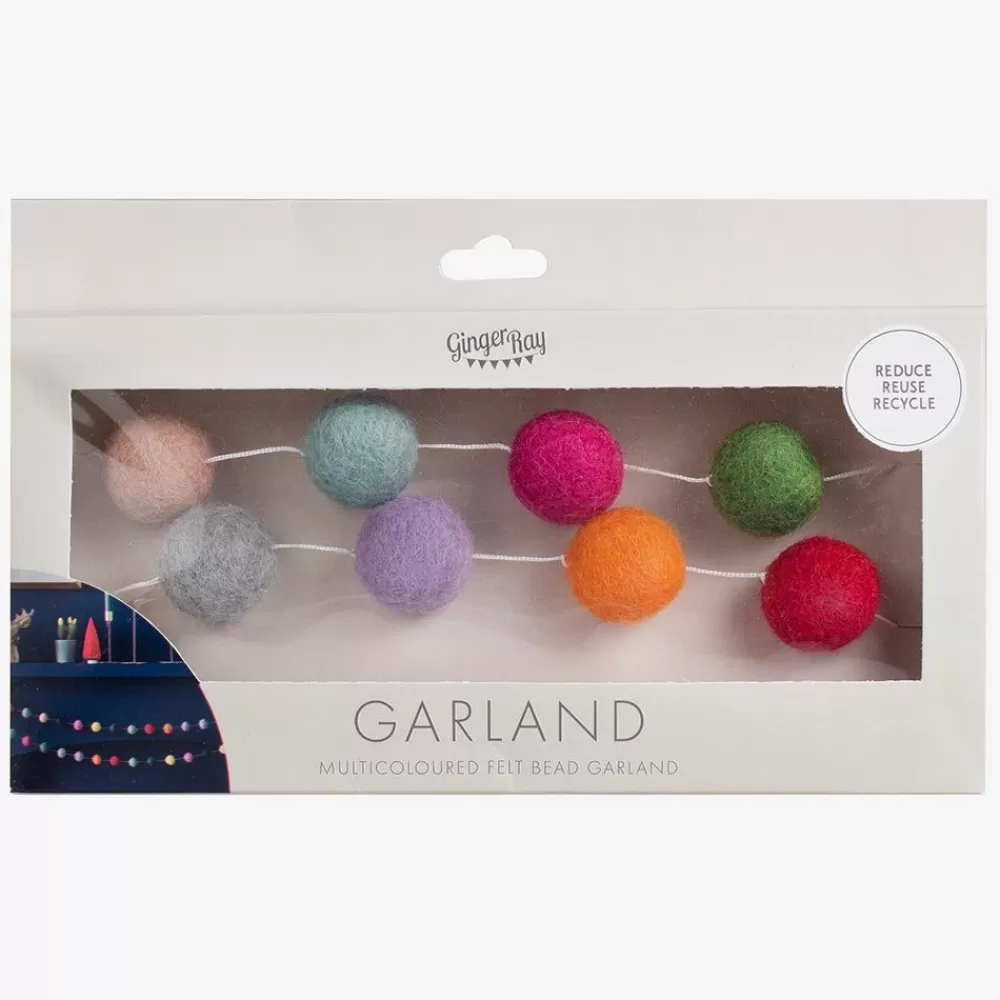 New Multicolored Pompom Garland Garlands