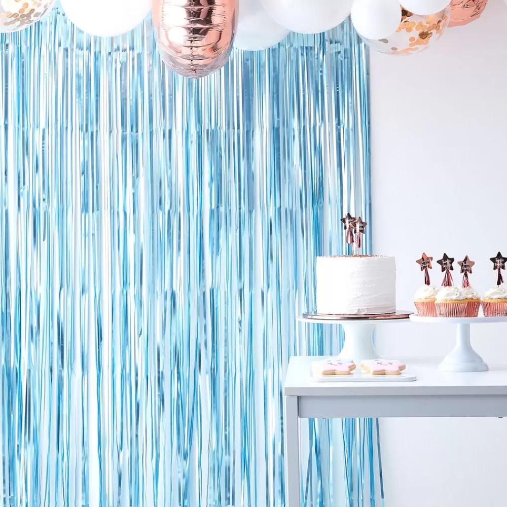 Clearance Mylar Curtain - Blue Wall Decorations