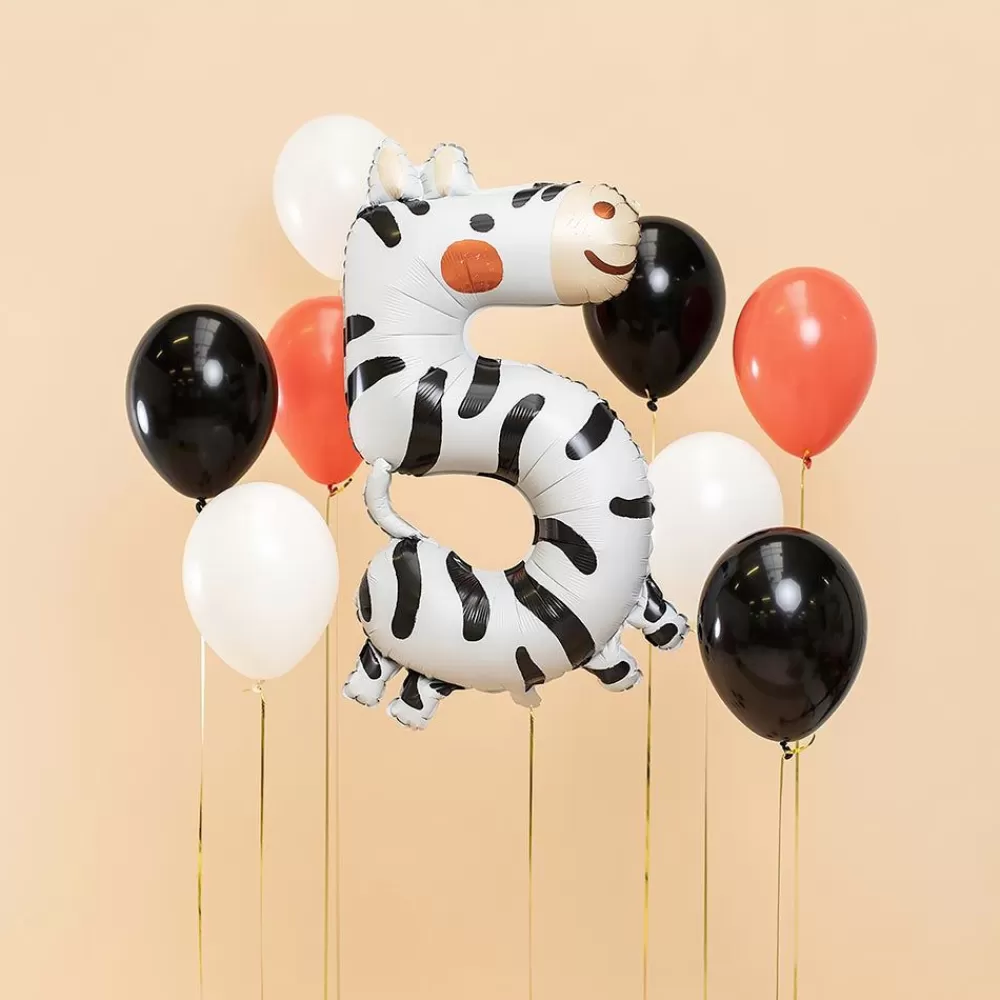 Shop Number 5 Zebra Balloon Number Balloons