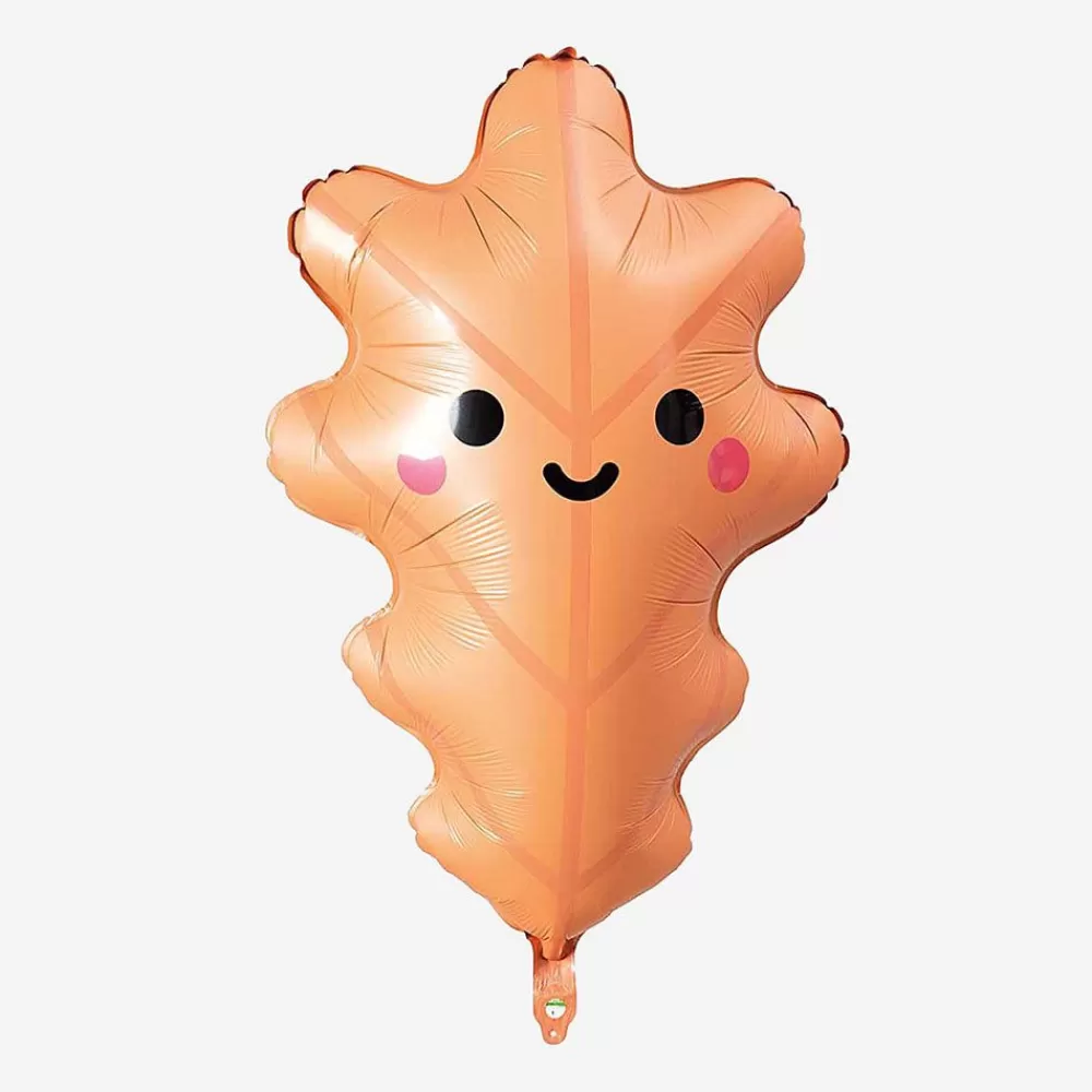 Hot Oak Leaf Balloon Shaped Helium Balloons