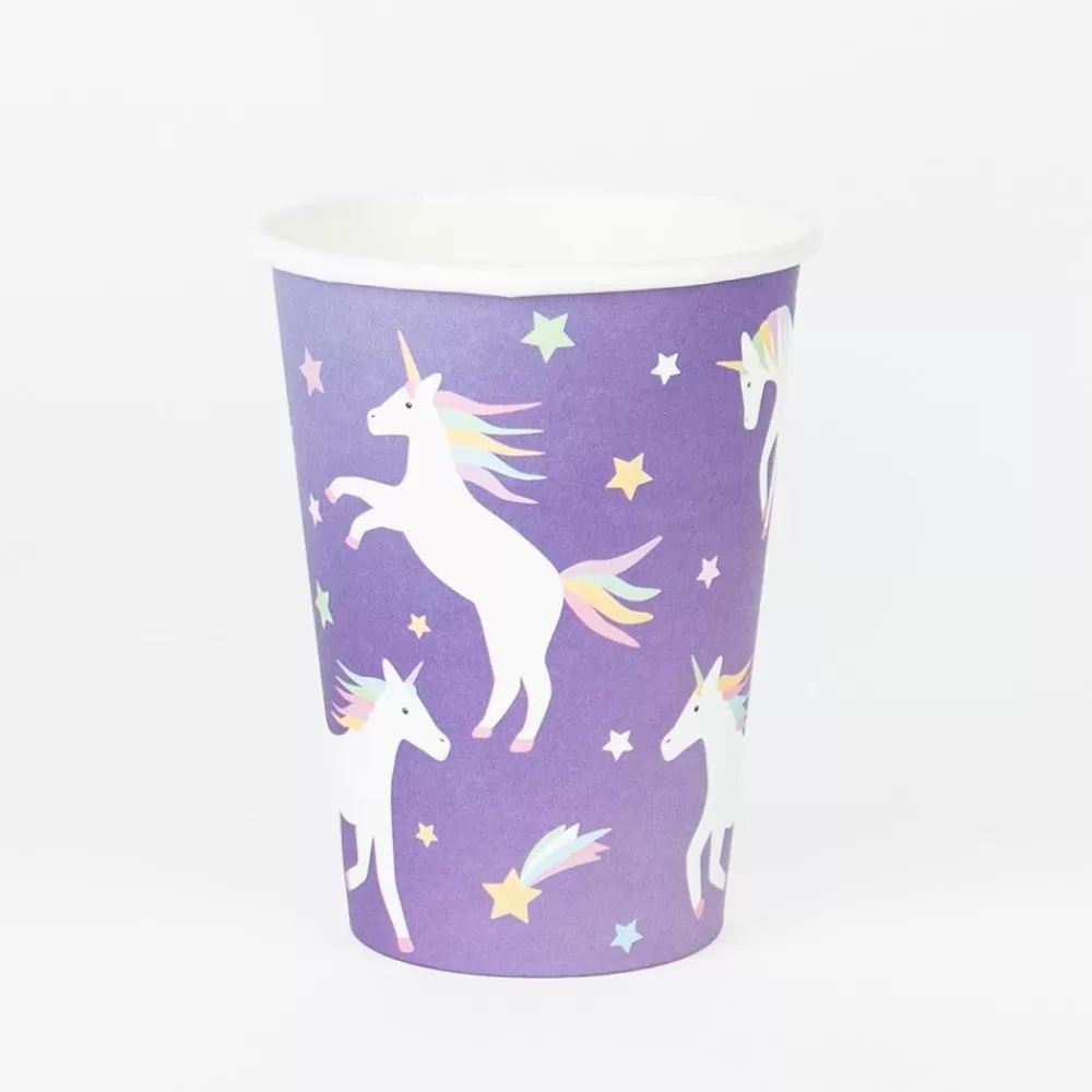 New Paper Cup: 8 Galactic Unicorn Cups Cups