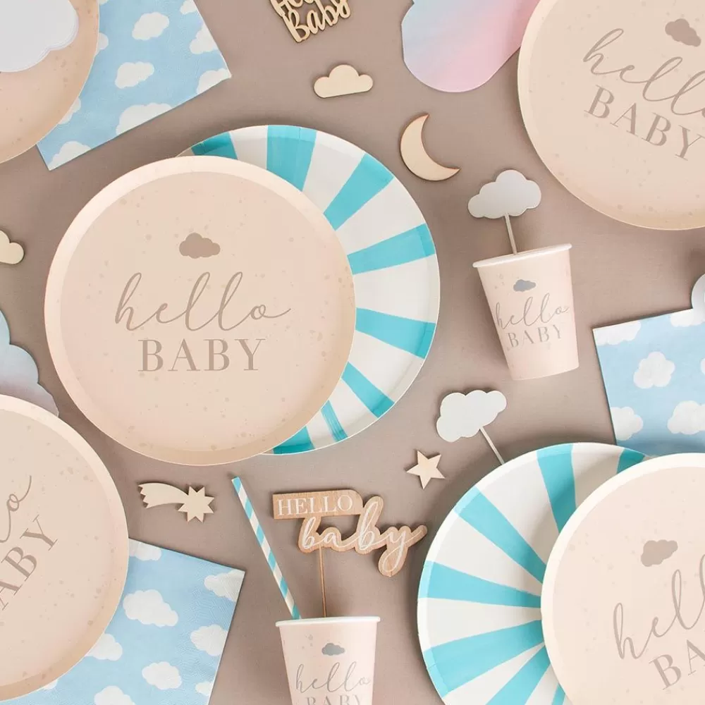 Fashion Paper Cup: 8 Hello Baby Cups Cups