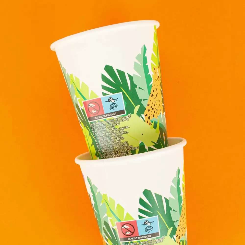 Best Paper Cup: 8 Jungle Cups Cups