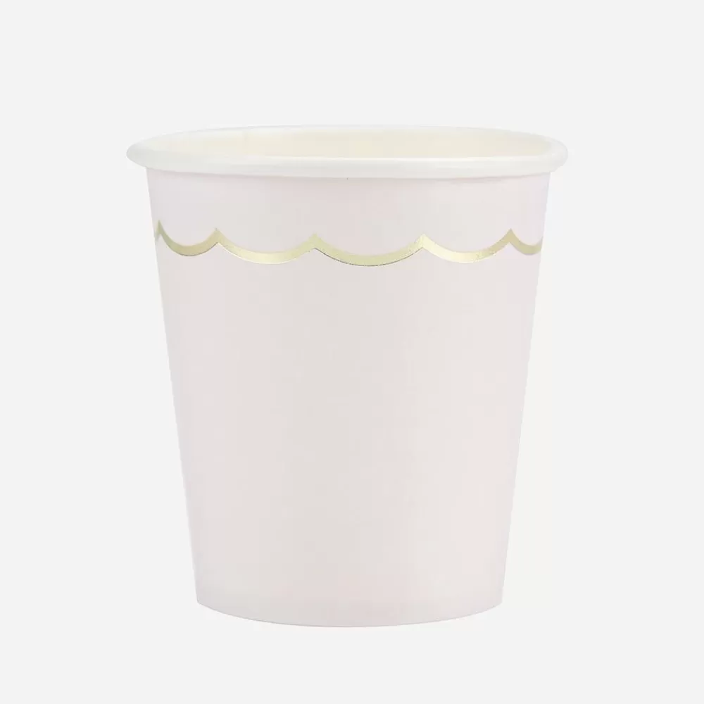 Shop Paper Cup: 8 Light Pink Cups Cups