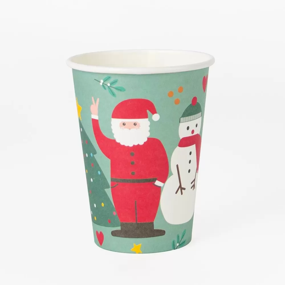 Outlet Paper Cup: 8 Merry Christmas Cups Cups