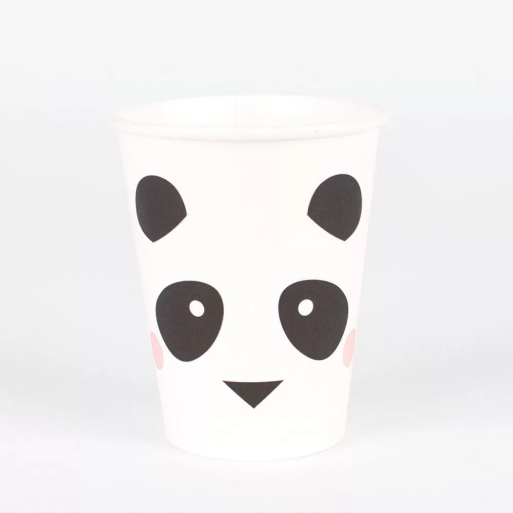 Online Paper Cup: 8 Panda Cups Cups