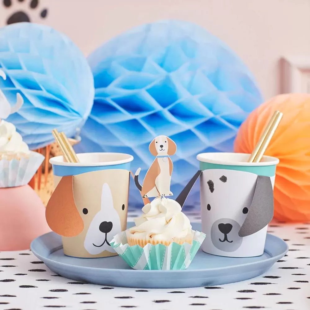 Store Paper Cup: 8 Puppy Cups Cups