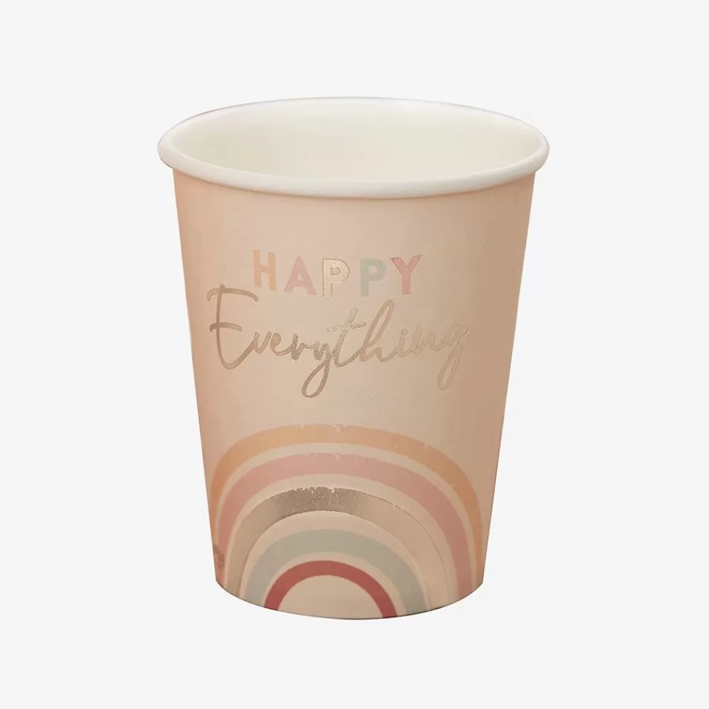 Discount Paper Cup: 8 Rainbow Cups Cups