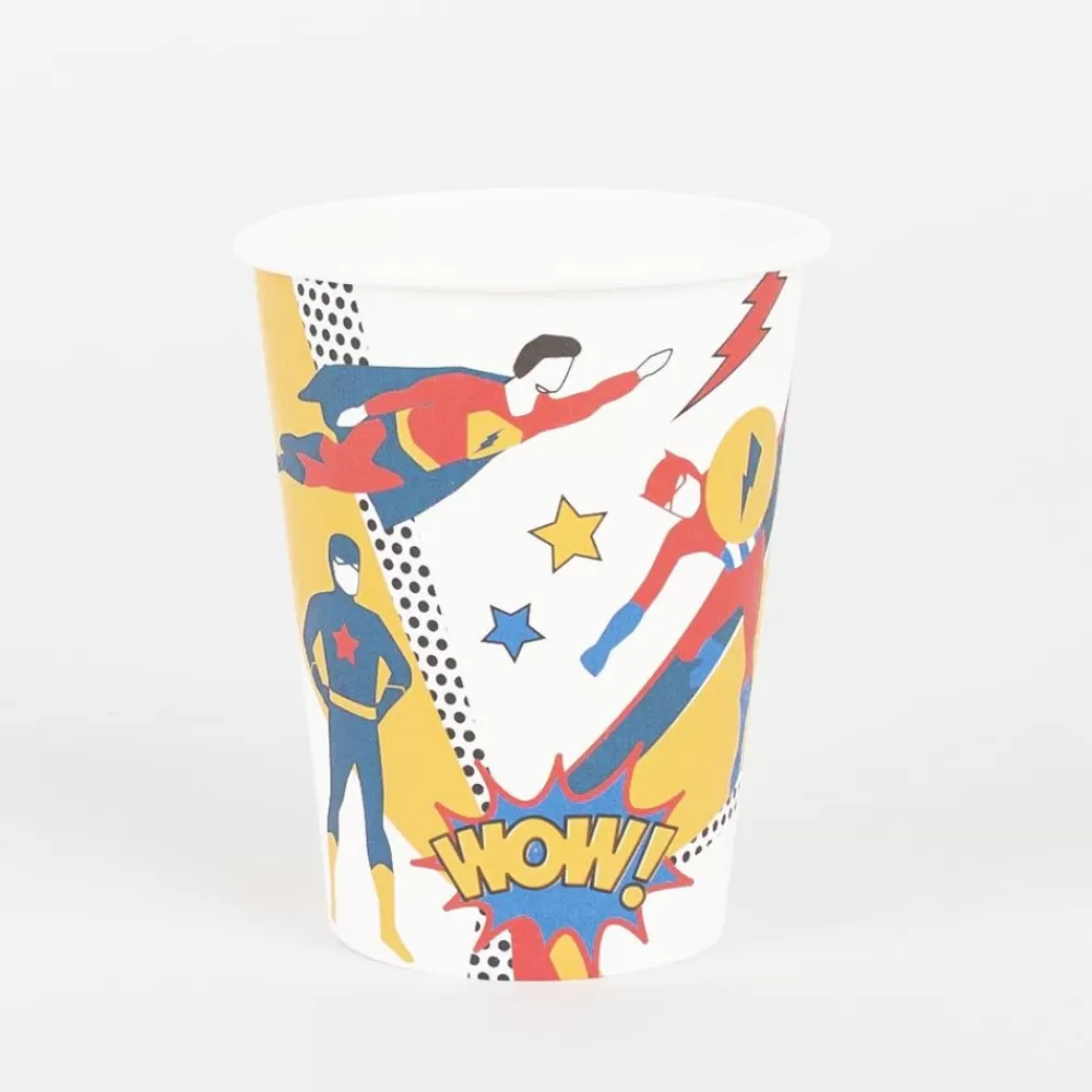 Cheap Paper Cup: 8 Superhero Cups Cups