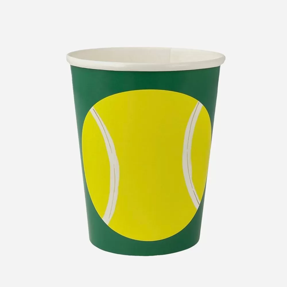 Fashion Paper Cup: 8 Tennis Ball Cups Cups