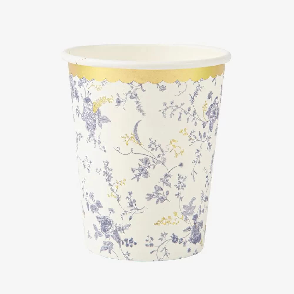 Sale Paper Cup: 8 Toile De Jouy Cups Cups