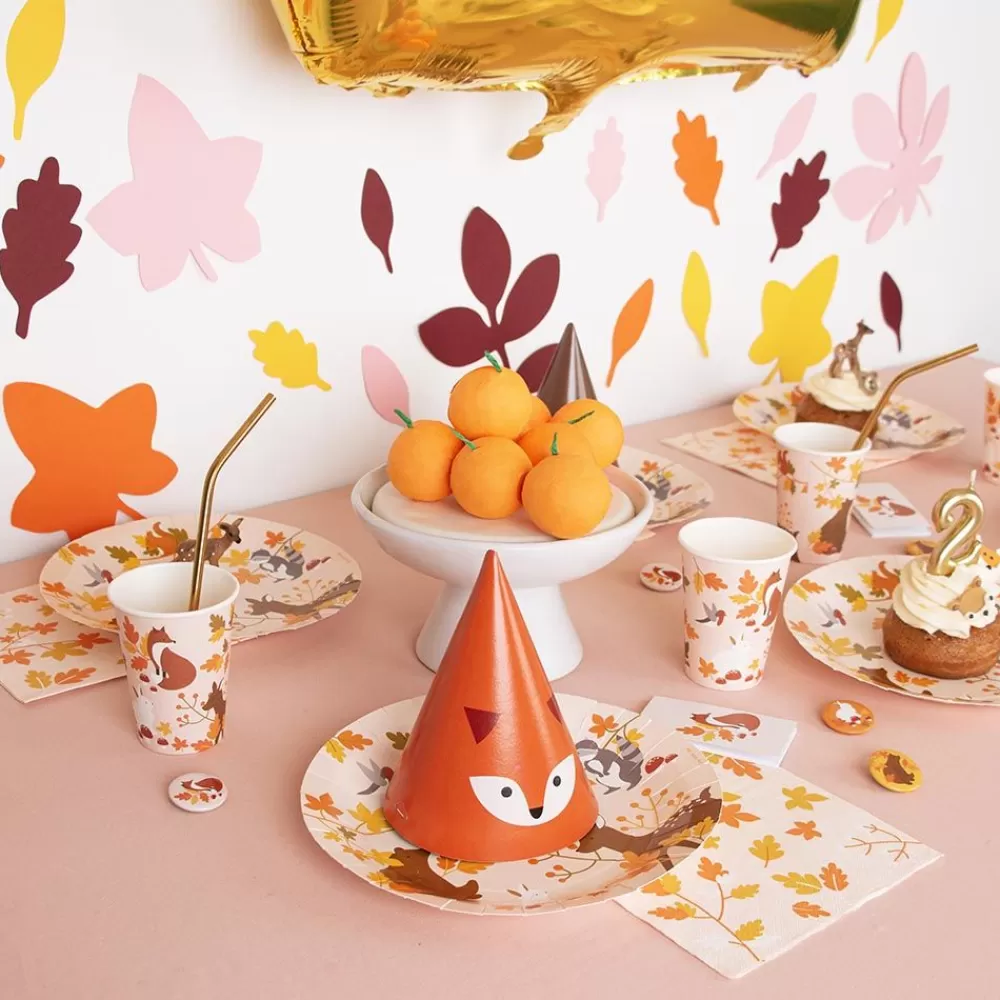 Hot Paper Cup: 8 Woodland Animal Cups Cups