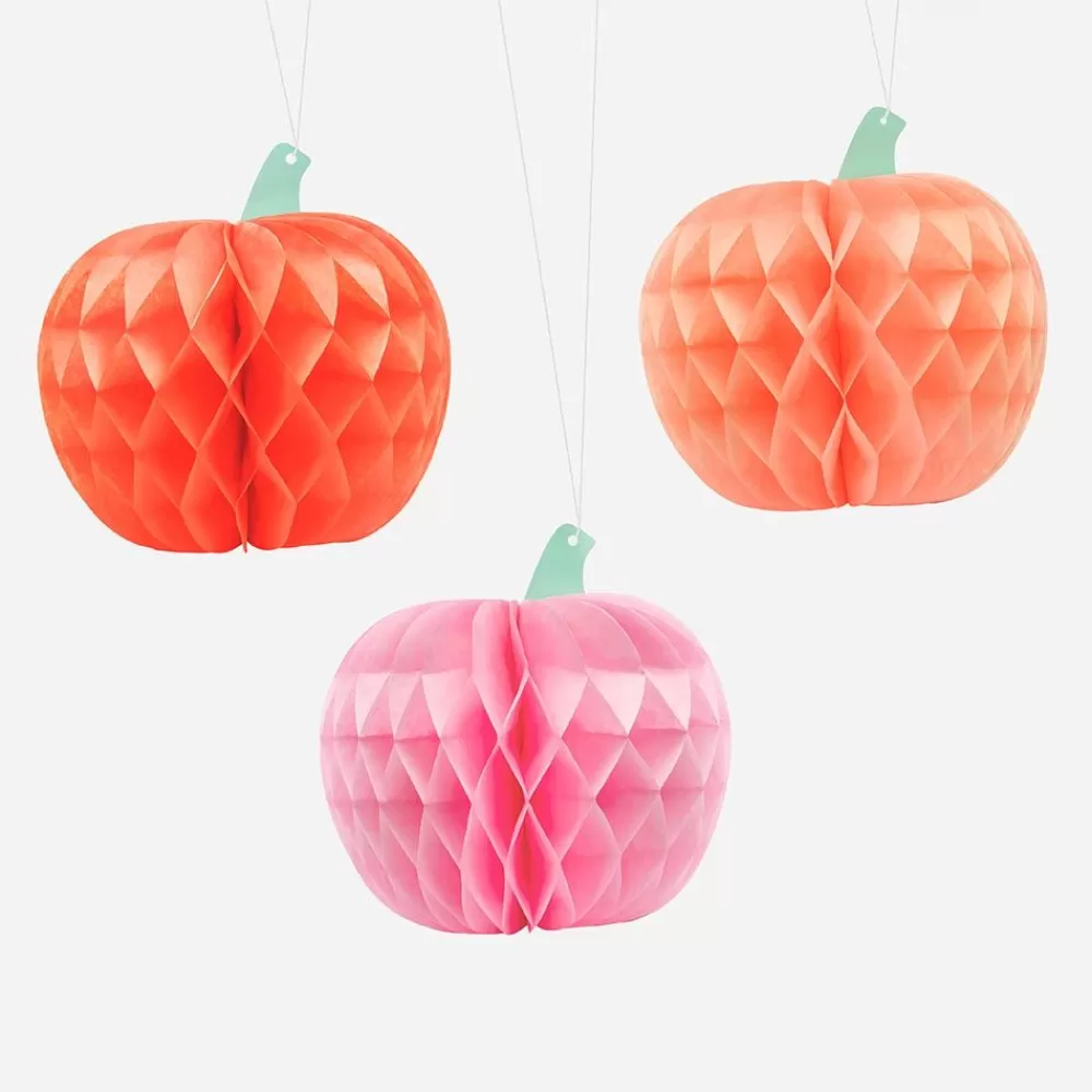 Shop Paper Lantern: 3 Honeycomb Pumpkins Paper Lanterns & Suspensions