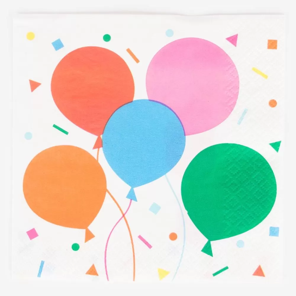 Store Paper Napkins: 16 Balloon Napkins Napkins