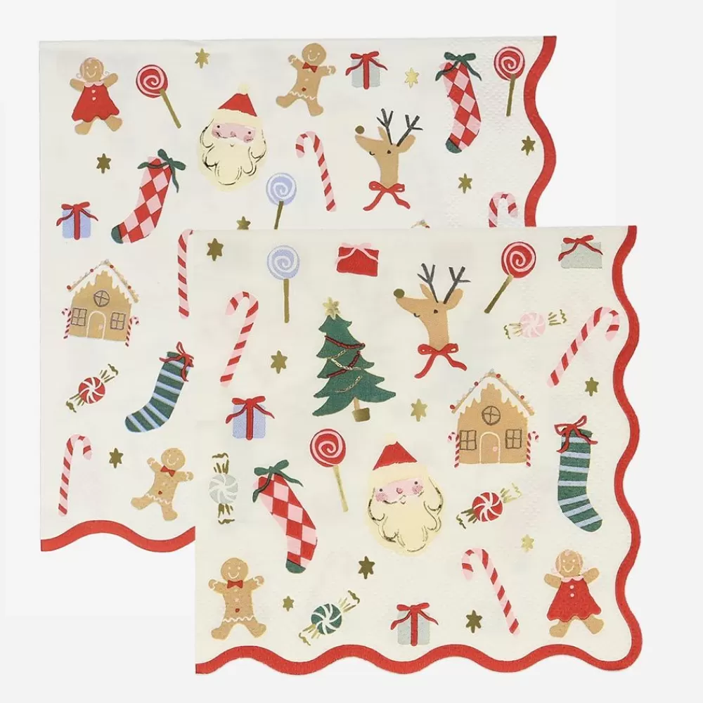 Online Paper Napkins: 16 Christmas Napkins Napkins