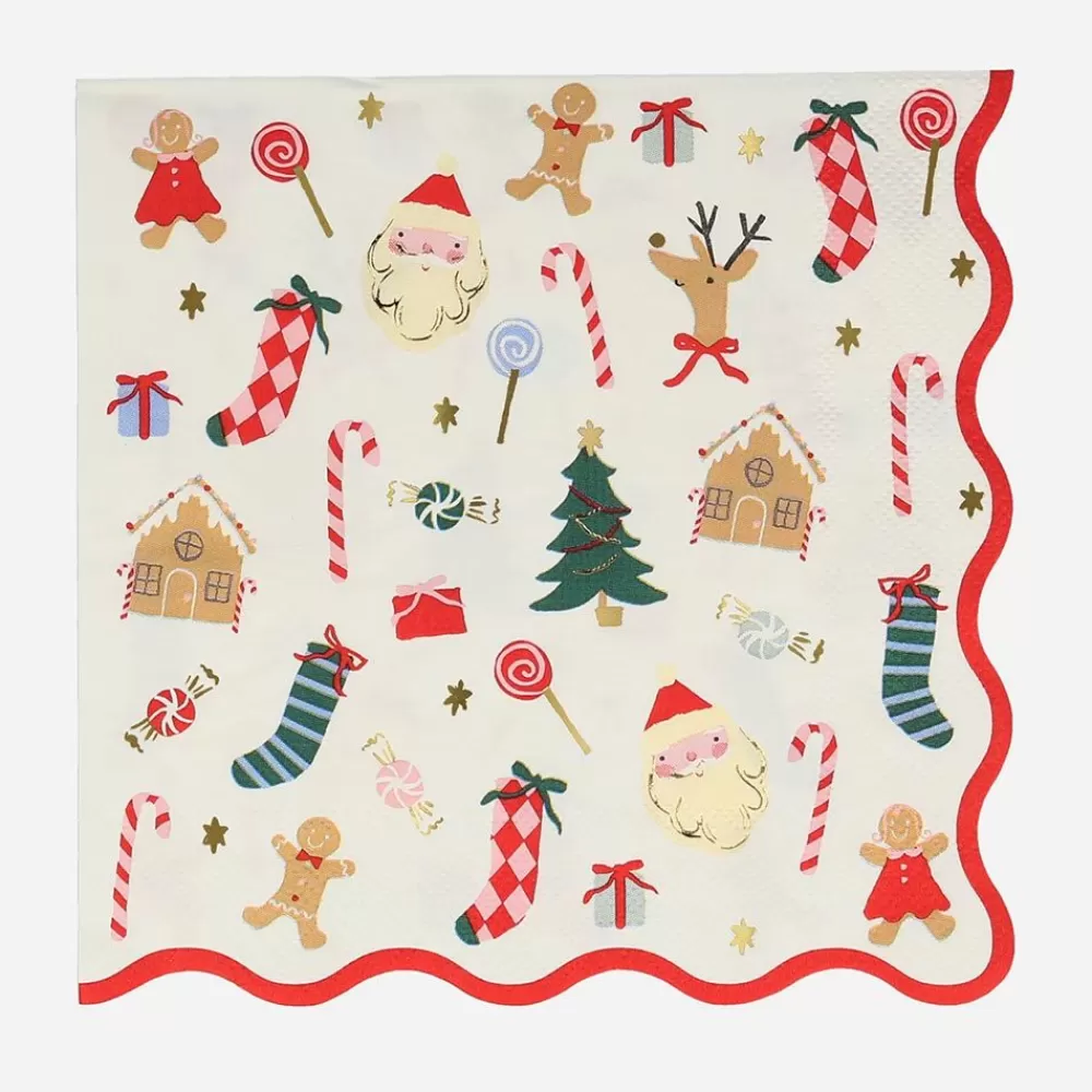 Online Paper Napkins: 16 Christmas Napkins Napkins