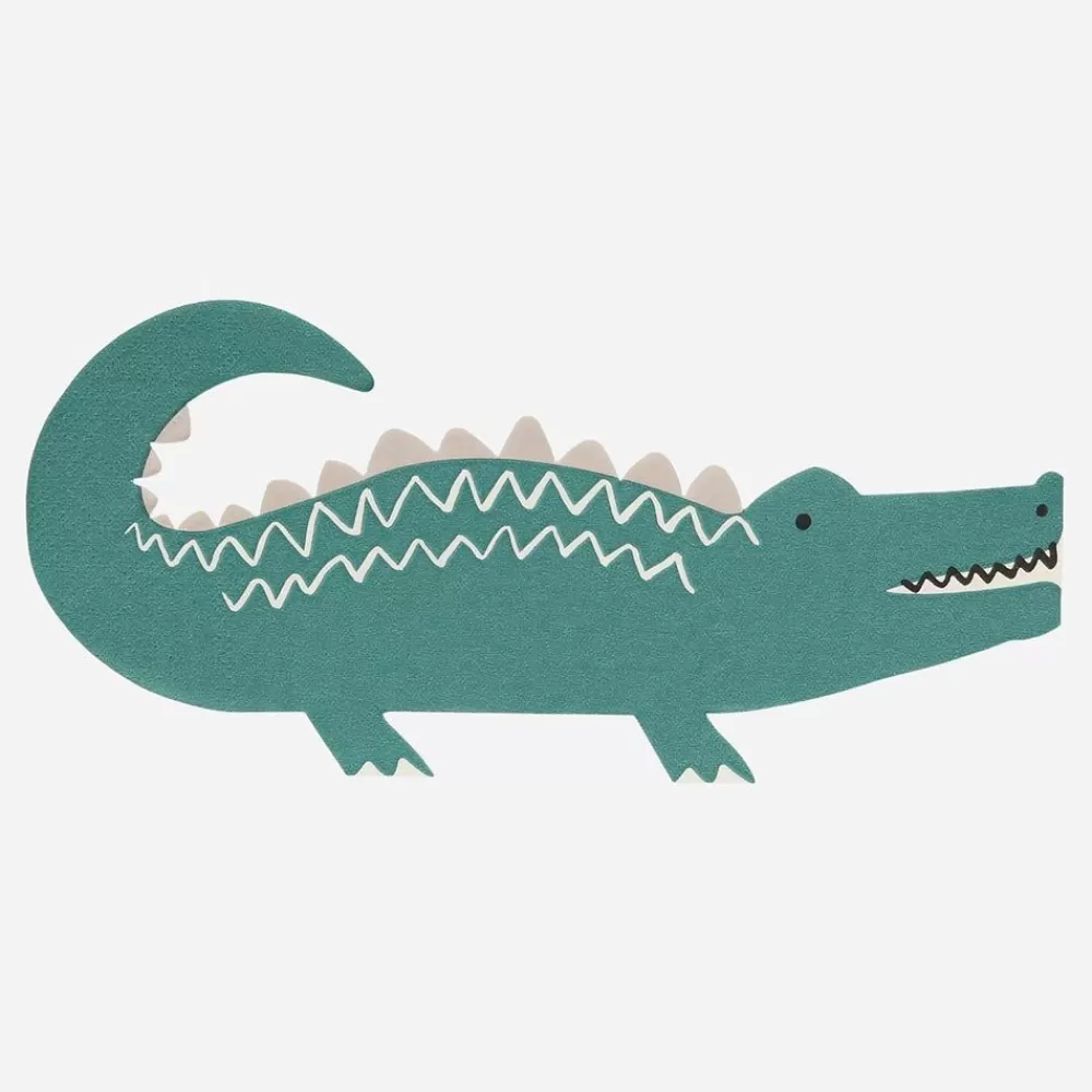 Shop Paper Napkins: 16 Crocodile Napkins Napkins