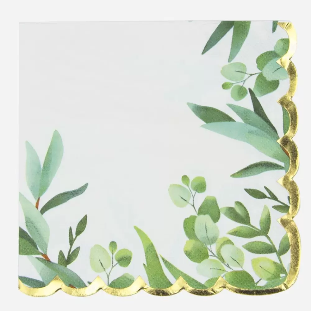 New Paper Napkins: 16 Eucalyptus Napkins Napkins