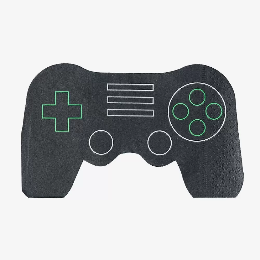 Shop Paper Napkins: 16 Gamepad Napkins Napkins