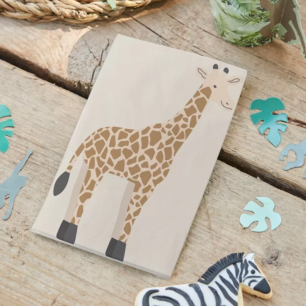 Discount Paper Napkins: 16 Giraffe Napkins Napkins