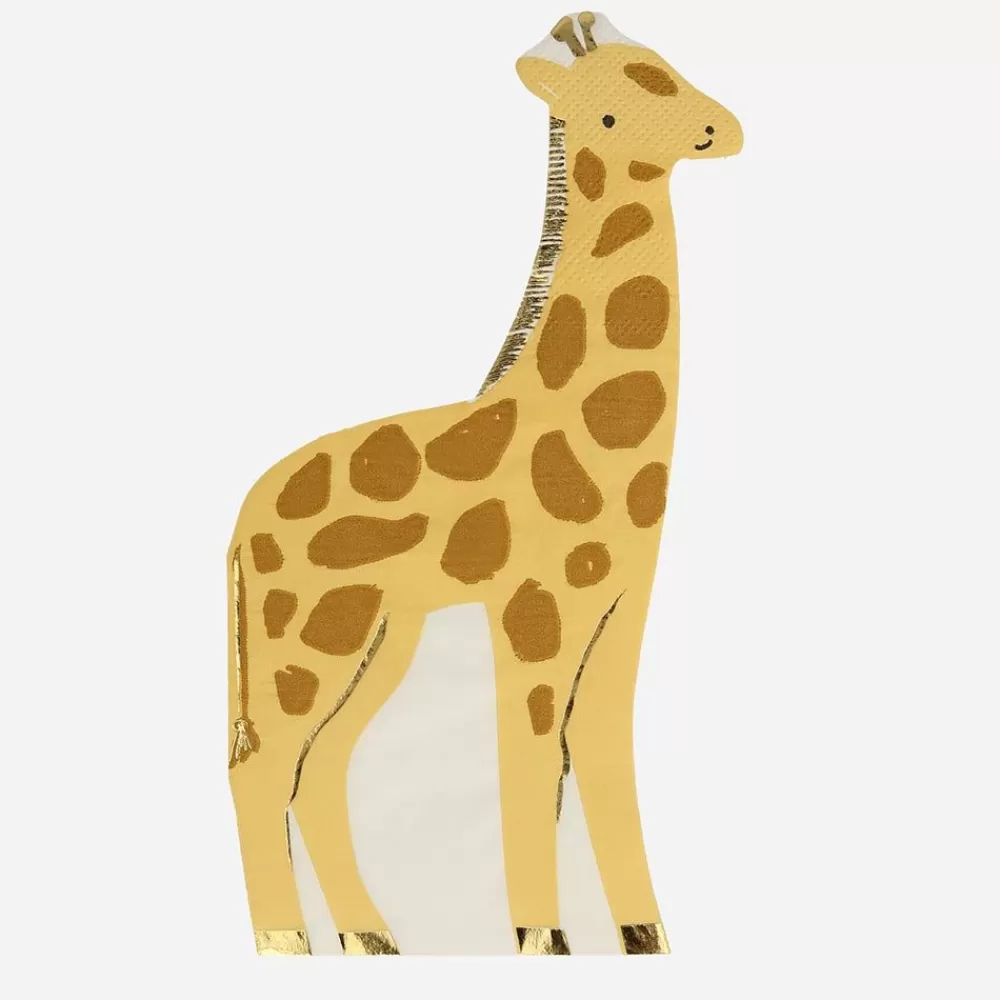 Outlet Paper Napkins: 16 Giraffe-Shaped Napkins Napkins