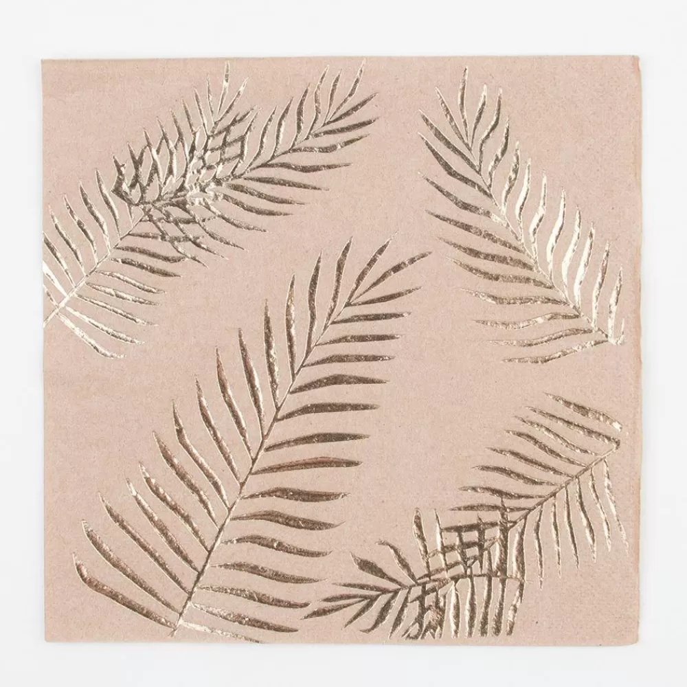 Discount Paper Napkins: 16 Kraft Palm Napkins Napkins