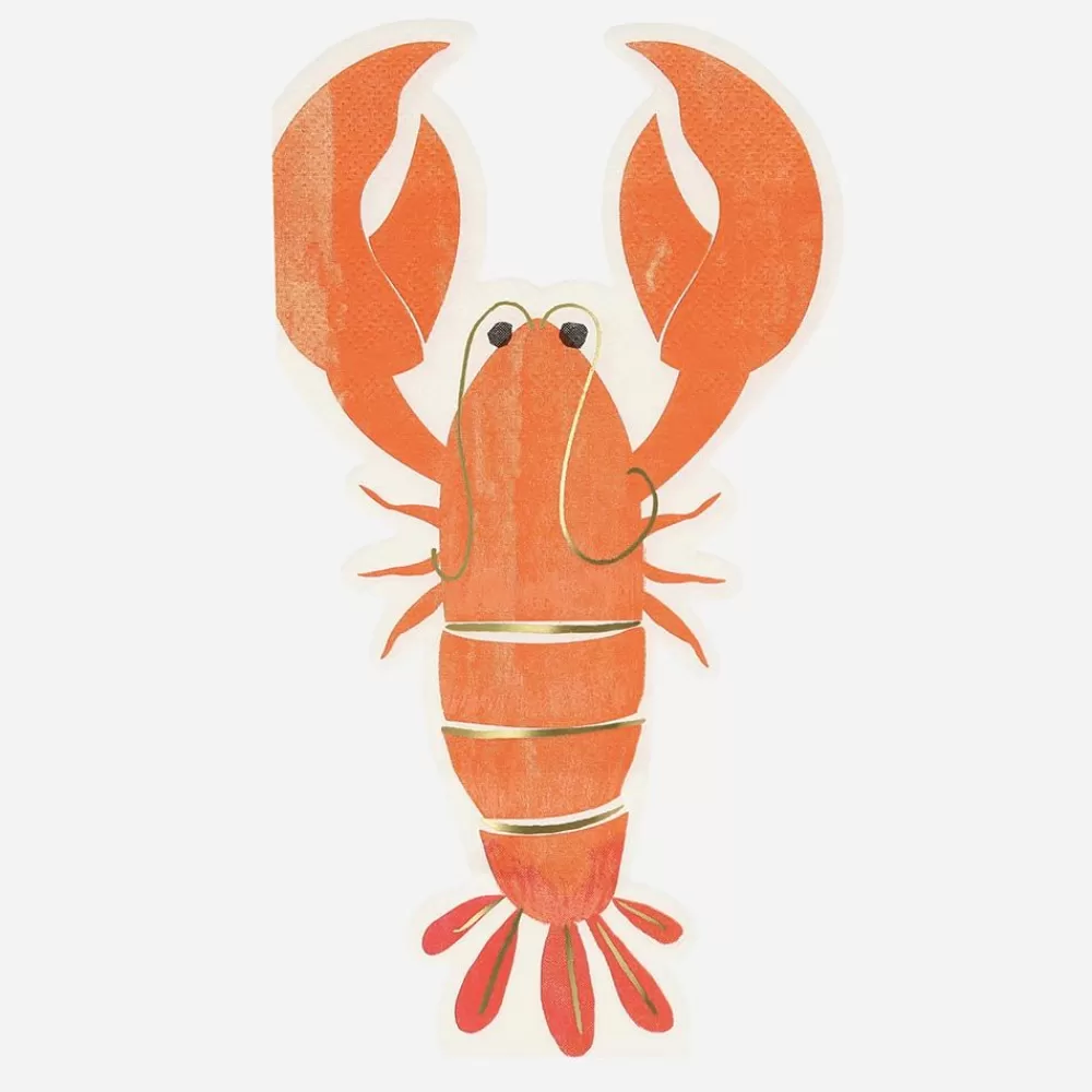 Shop Paper Napkins: 16 Lobster Napkins Napkins