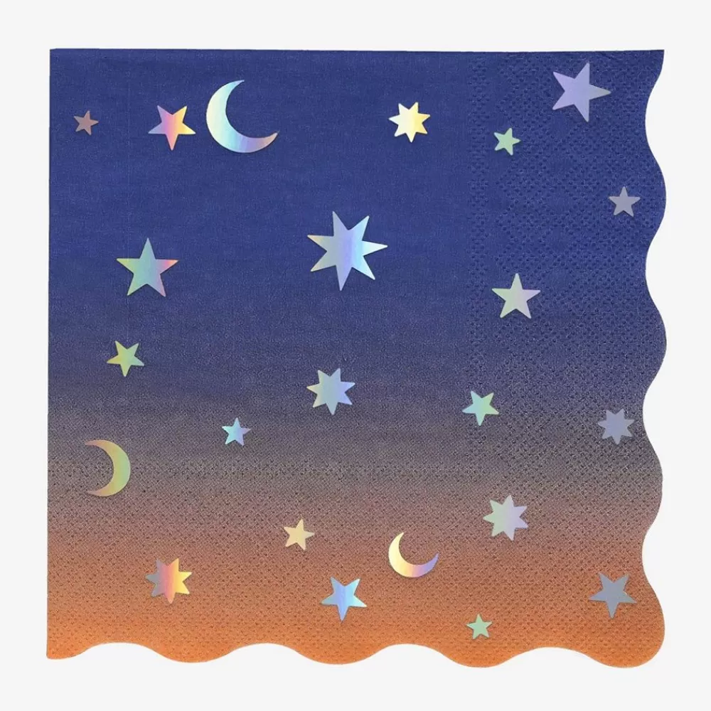 Outlet Paper Napkins: 16 Magical Napkins With Stars Napkins