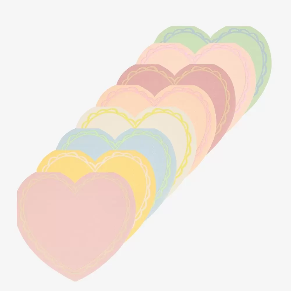 Best Sale Paper Napkins: 16 Pastel Heart Napkins Napkins