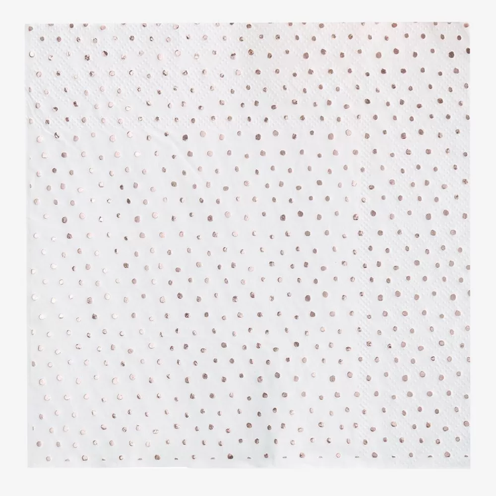 Fashion Paper Napkins: 16 Pink Polka Dot Napkins Napkins