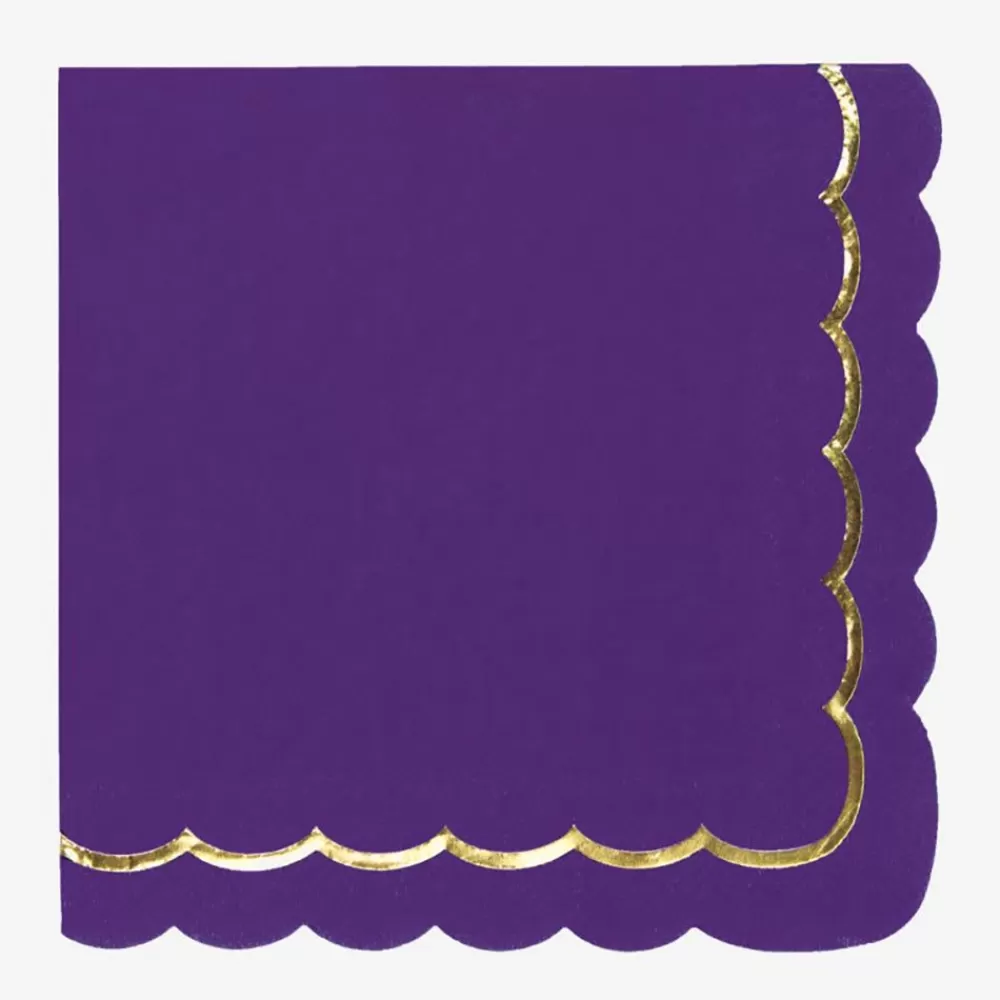 New Paper Napkins: 16 Purple Napkins Napkins