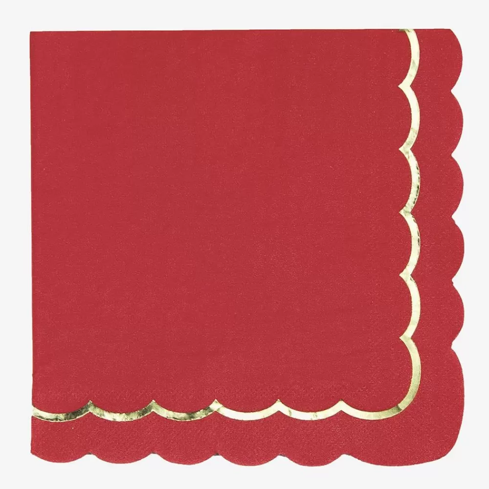 Online Paper Napkins: 16 Red Napkins Napkins