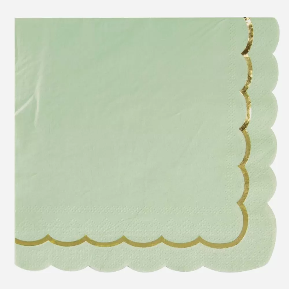 Sale Paper Napkins: 16 Sage Green Napkins Napkins