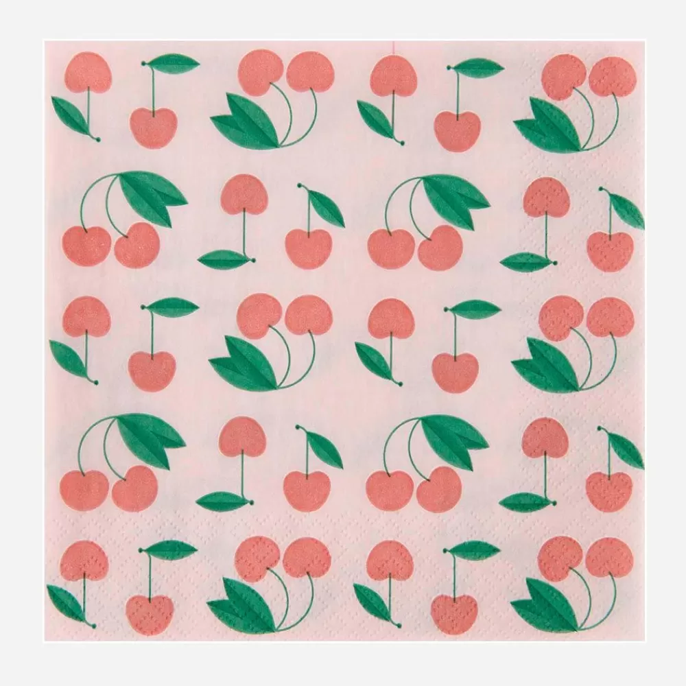 Discount Paper Napkins: 20 Cherry Napkins Napkins