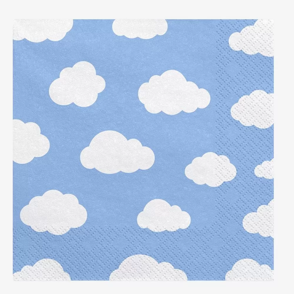 Online Paper Napkins: 20 Cloud Napkins Napkins