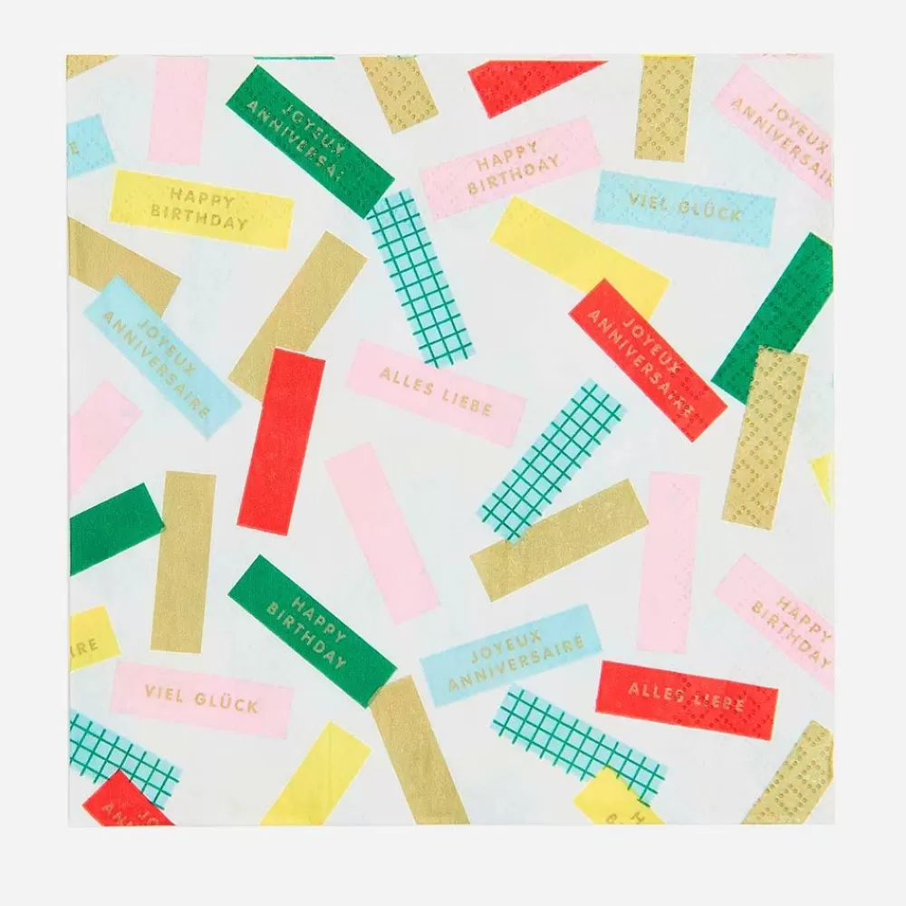 Sale Paper Napkins: 20 Confetti Napkins Napkins