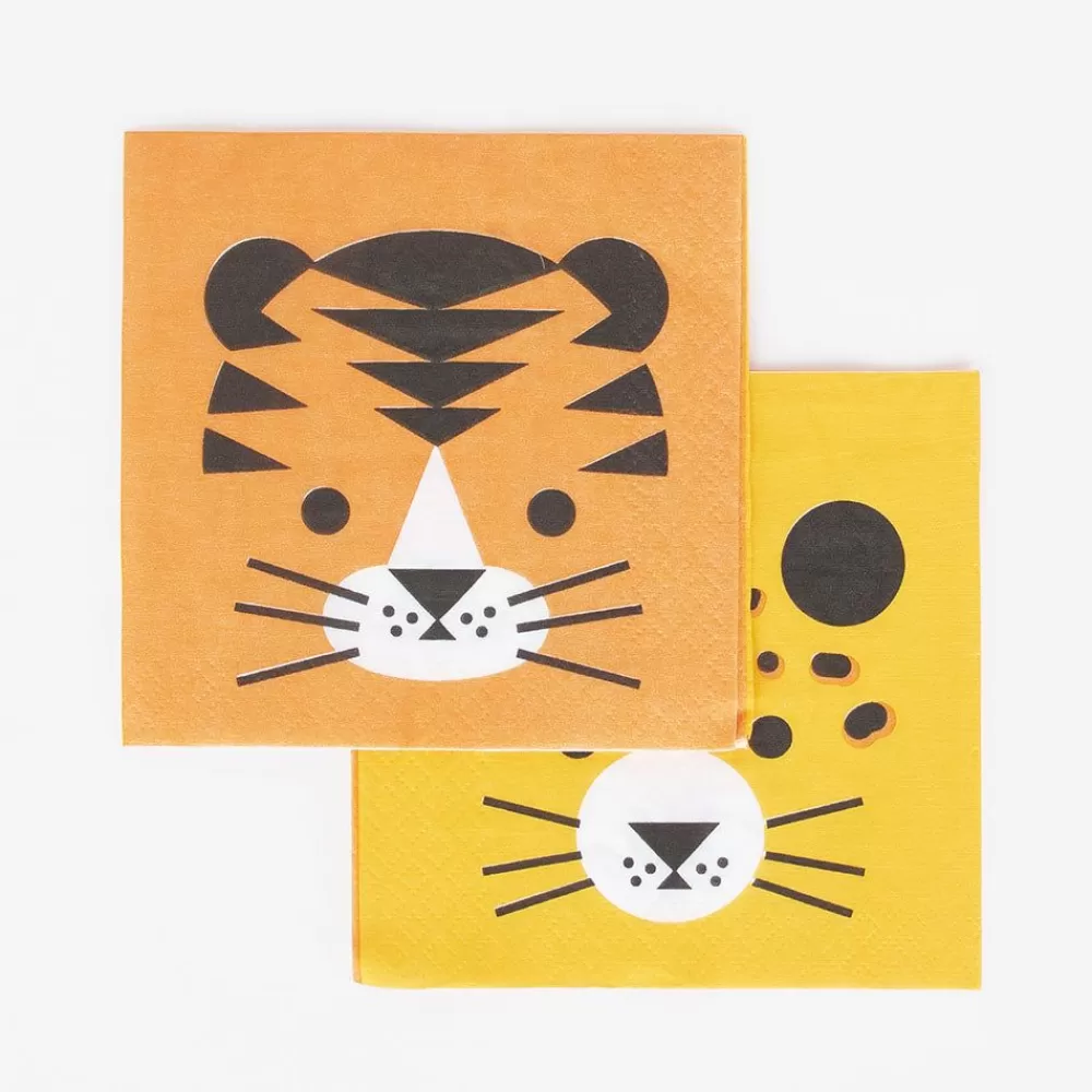 New Paper Napkins: 20 Feline Napkins Napkins