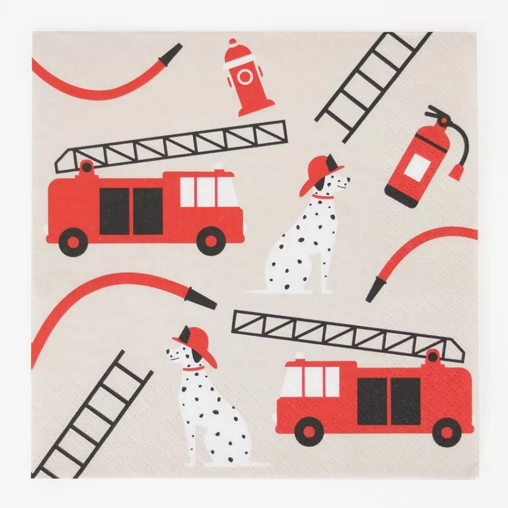 Sale Paper Napkins: 20 Firefighter Napkins Napkins