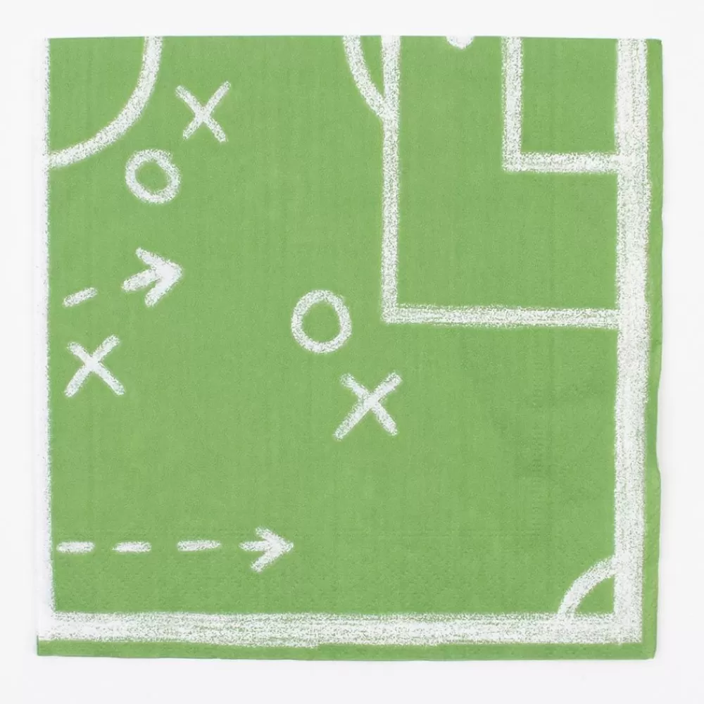 Fashion Paper Napkins: 20 Football Field Napkins Napkins