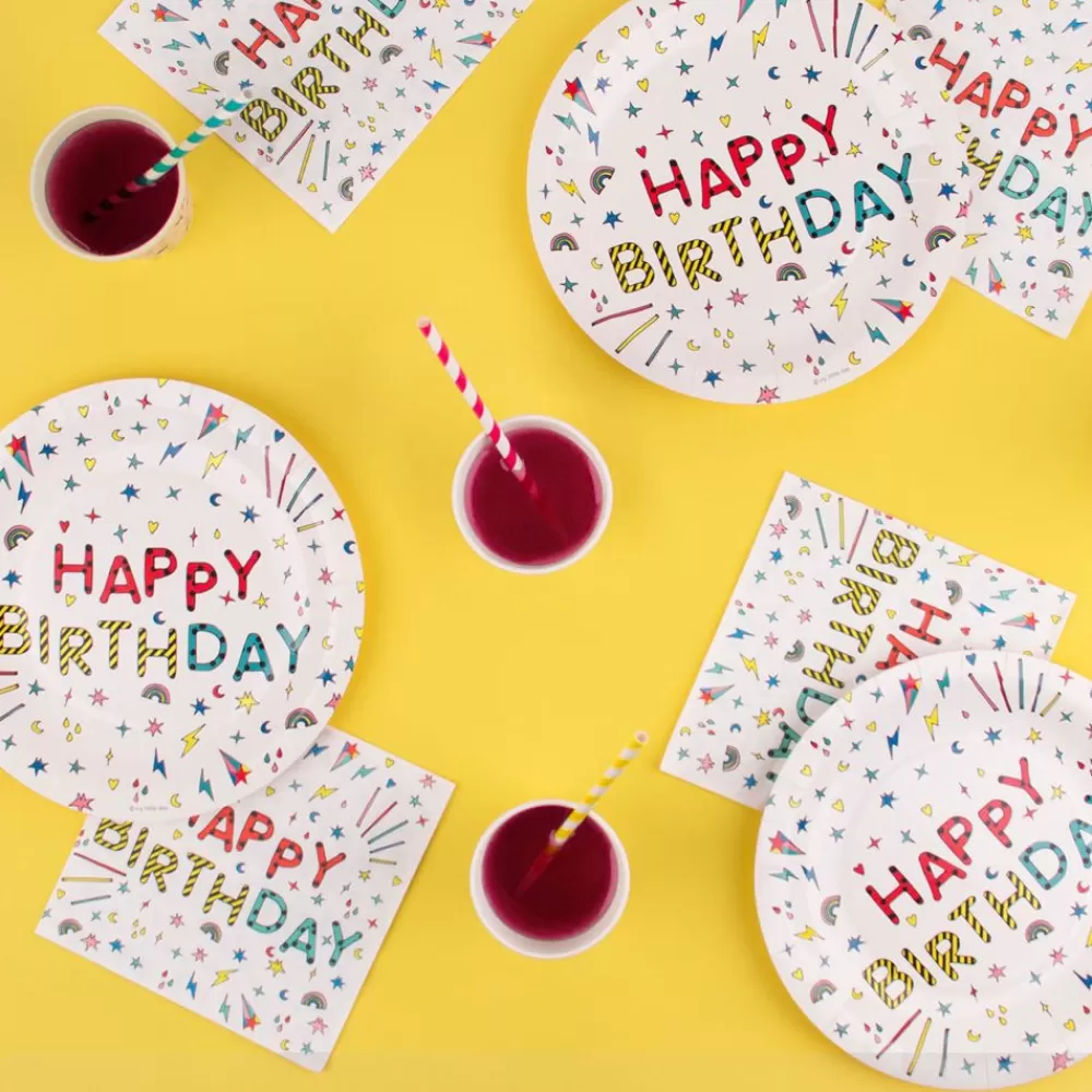 Cheap Paper Napkins: 20 Happy Birthday Napkins Napkins