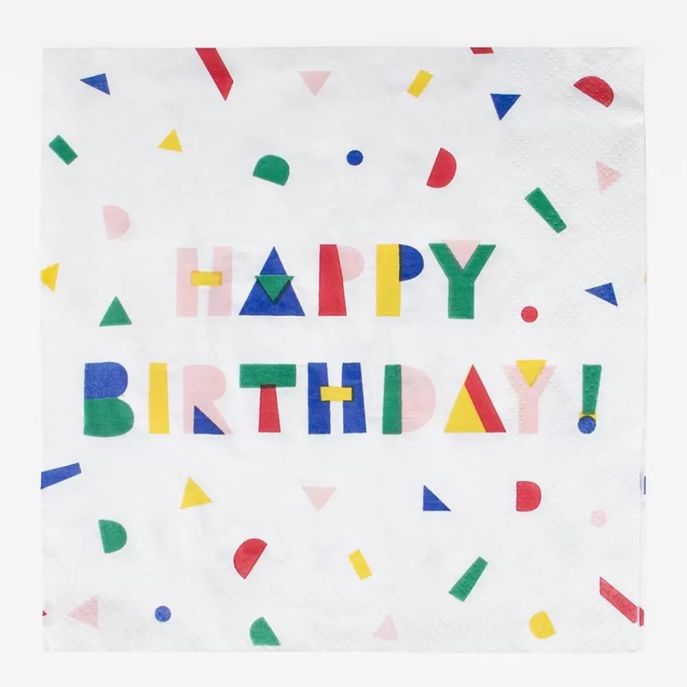 Best Sale Paper Napkins: 20 Happy Birthday Party Favor Napkins Napkins