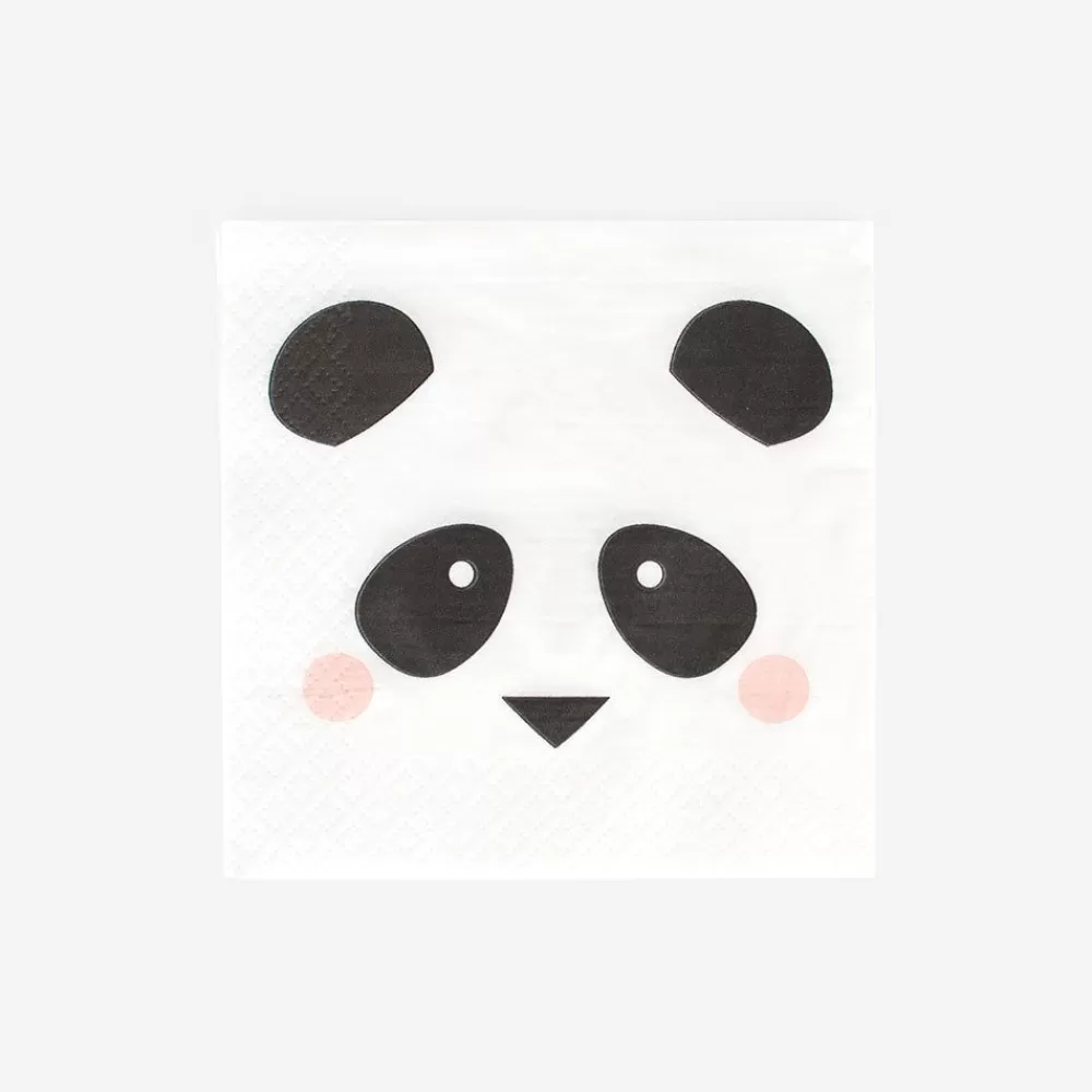 Clearance Paper Napkins: 20 Panda Napkins Napkins