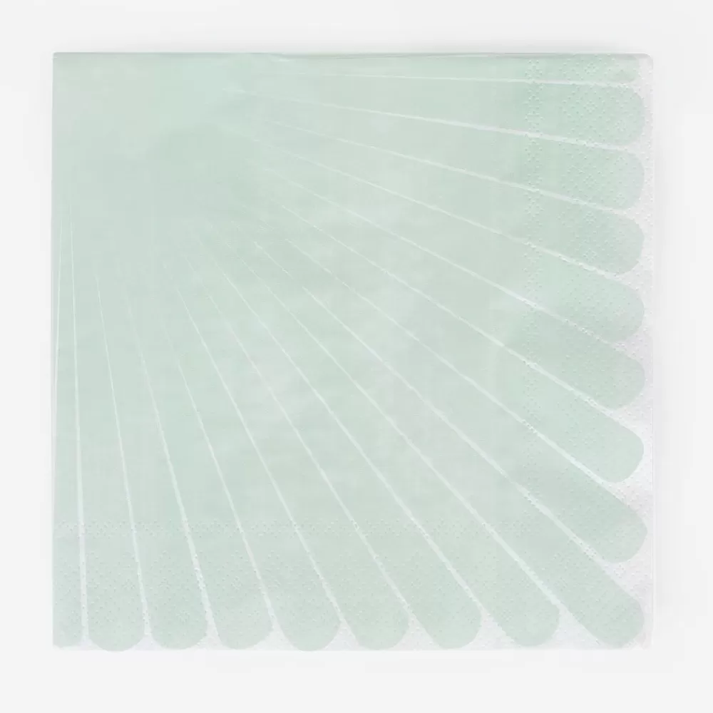 Shop Paper Napkins: 20 Pastel Green Napkins Napkins