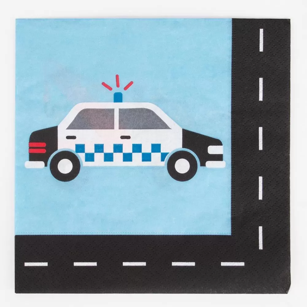 Best Paper Napkins: 20 Police Napkins Napkins