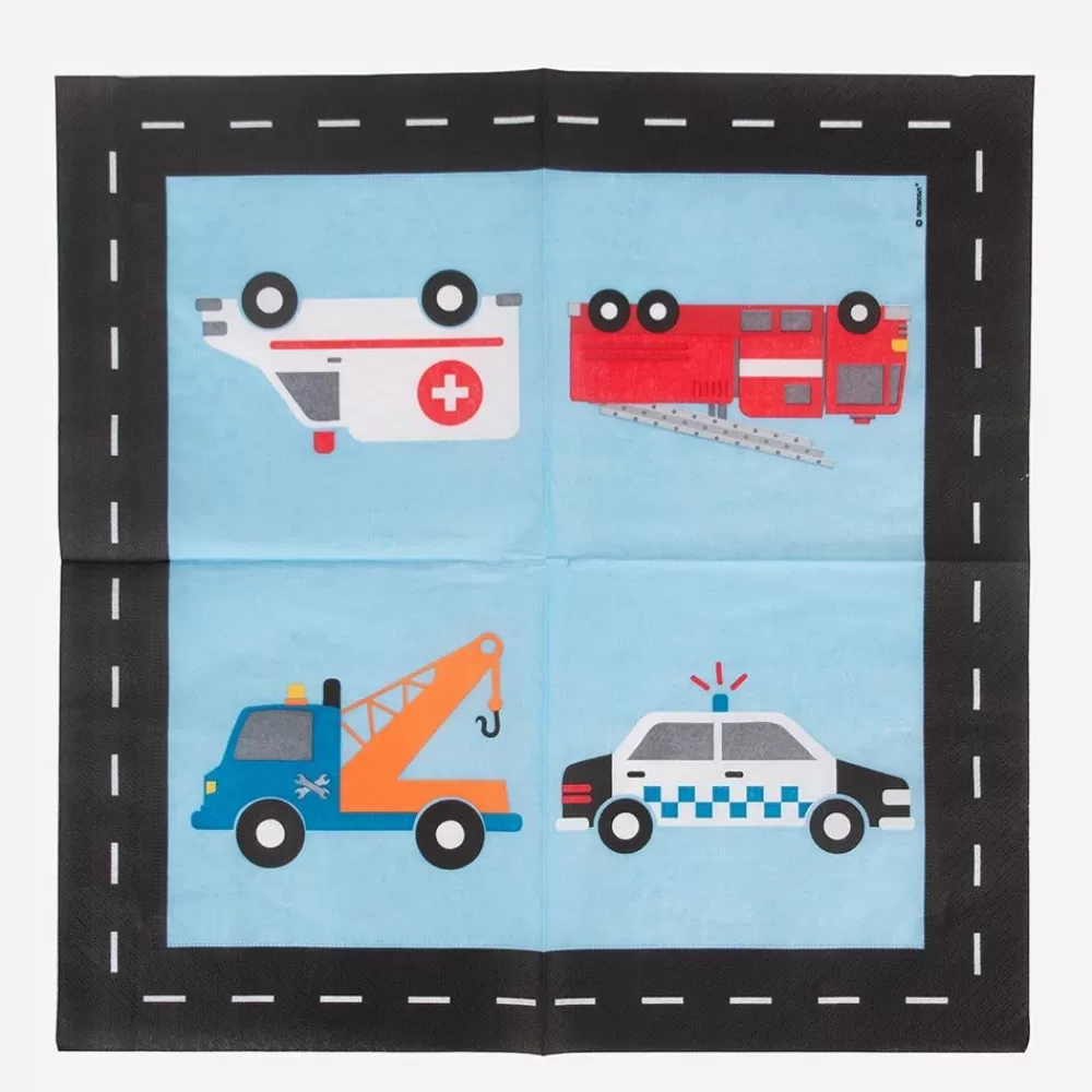 Best Paper Napkins: 20 Police Napkins Napkins