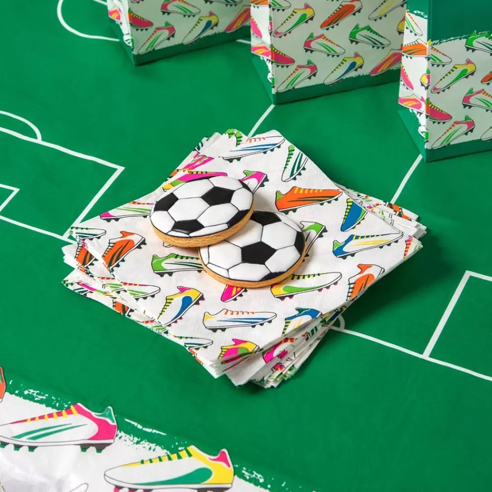 Sale Paper Napkins: 20 Soccer Cleat Napkins Napkins