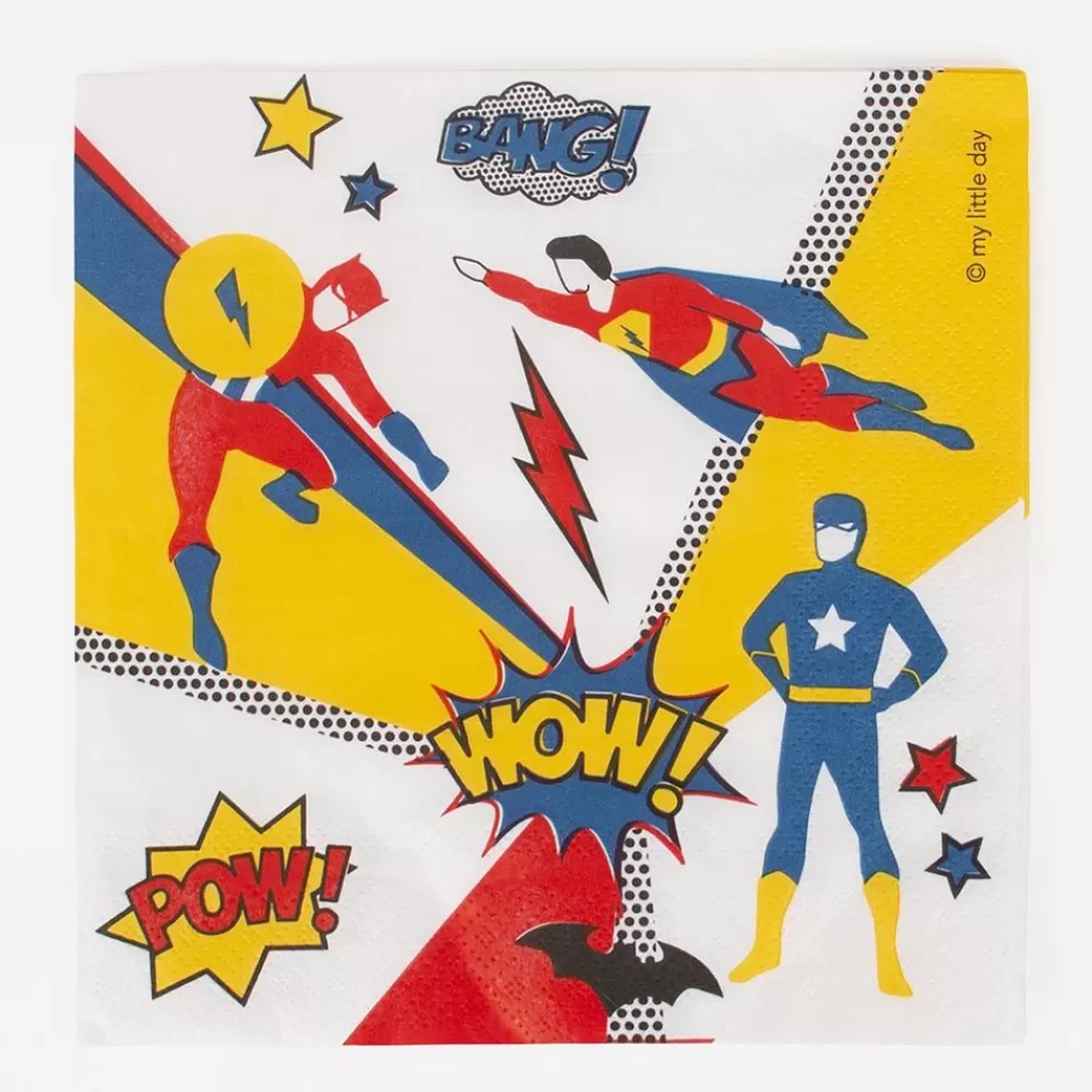 Flash Sale Paper Napkins: 20 Superhero Napkins Napkins