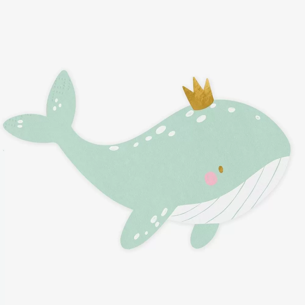 Store Paper Napkins: 20 Whale Napkins Napkins