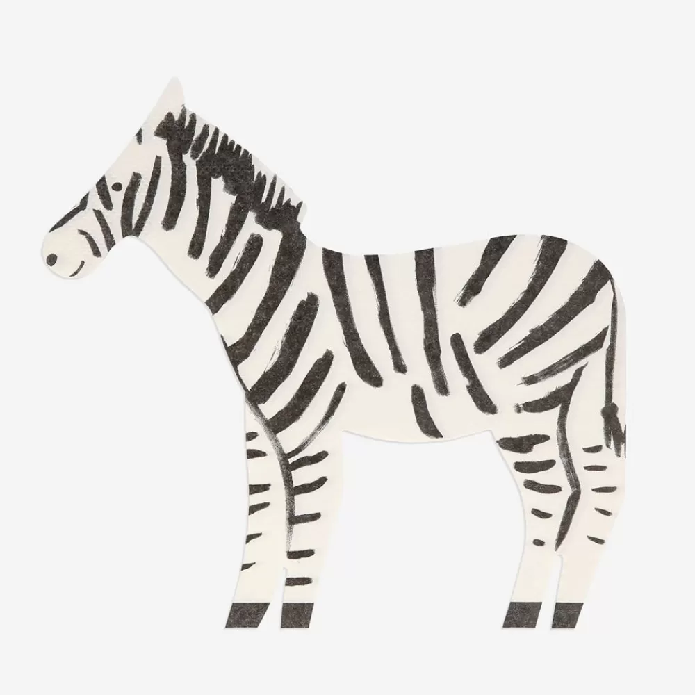 Discount Paper Napkins: 20 Zebra Napkins Napkins